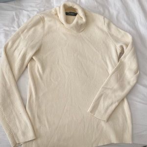 beautiful ralph lauren blouse, cream color, only worn once